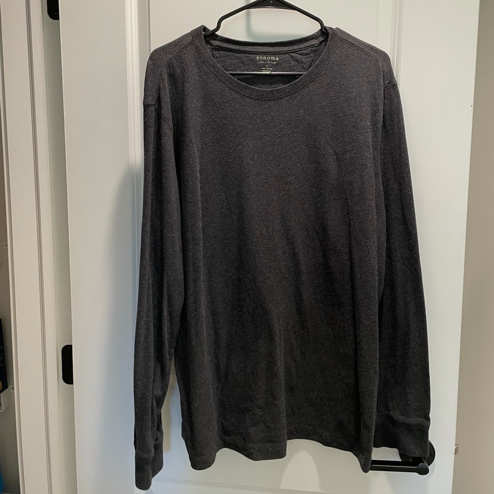 Dark Gray Long Sleeve Sonoma Shirt